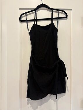 Princess Polly Black Tie-Waist Slip Dress